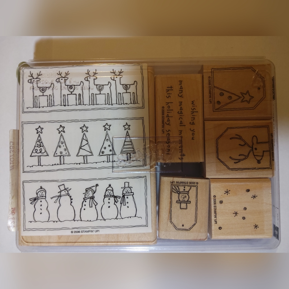 STAMPIN UP FESTIVE FAVORITE Set of 6 - Picture 4 of 5